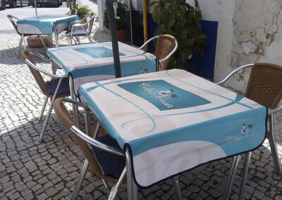 Galería de trabajos realizadosTrabajos realizados por Matel Premium. Diseño de manteles para catering y hostelería en Sevilla